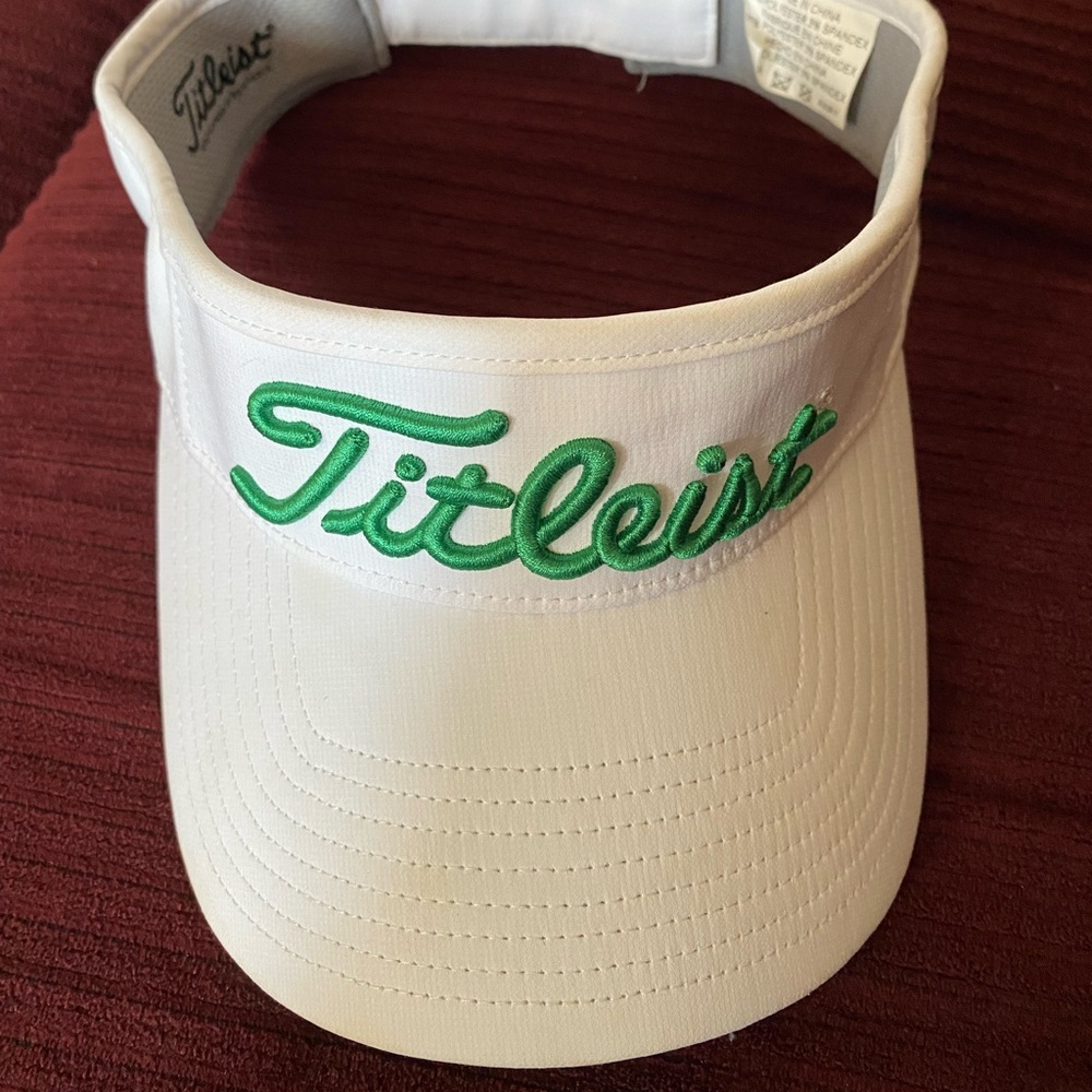 Titleist PRO V1 Foot Joy White and Green Golf Visor Hat